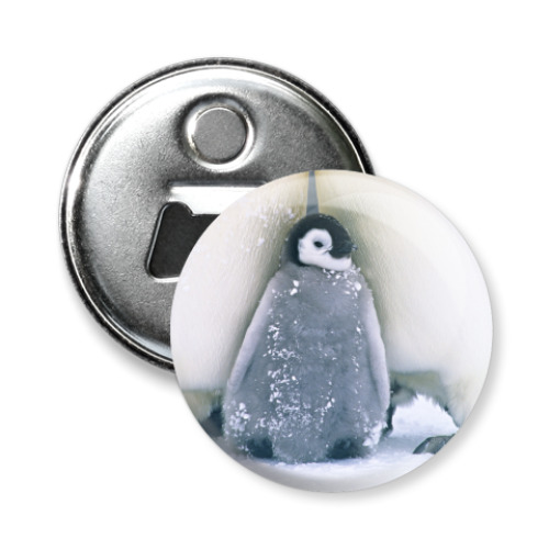 Магнит-открывашка с принтом  Пингвиненок