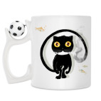 Кружка с футбольным мячиком