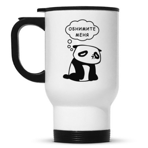 Кружка-термос с принтом Панда