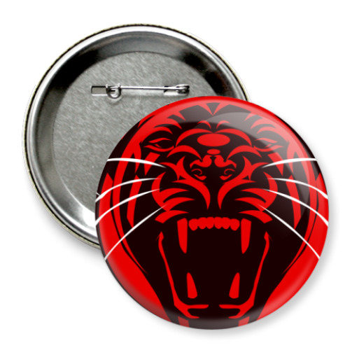 Значок 75мм Red Pahnter