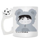 Кружка с футбольным мячиком