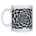 Кружка серебристая Абстракция