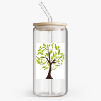 Банка с бамбуковой крышкой