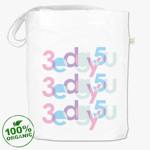 Сумка шоппер с принтом 3edgy5u / Острее Ножа