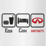 Еда, сон, infiniti.