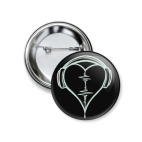 Значок 37 мм Сердце