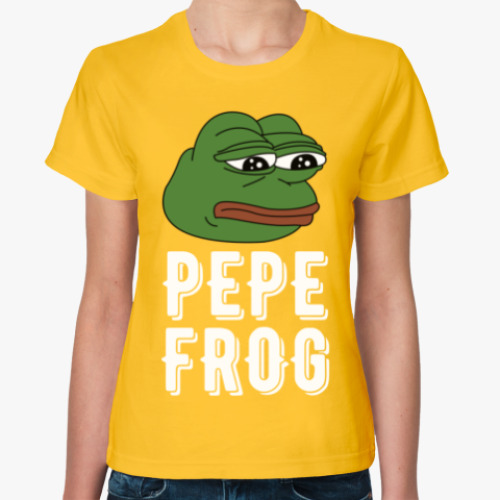 Женская футболка PEPE FROG