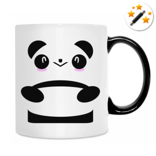 Кружка-хамелеон с принтом Панда