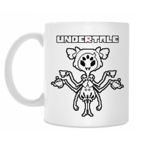 Кружка с принтом Undertale Muffet