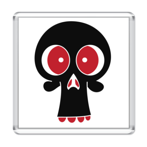 Магнит с принтом Череп