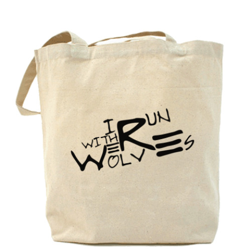 Сумка шоппер с принтом Werewolf Холщовая сумка