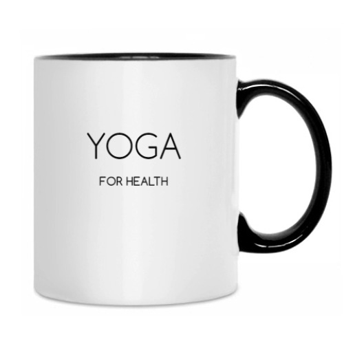 Кружка с принтом Символ Ом - Йога для здоровья
