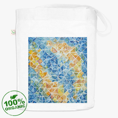 Сумка шоппер с принтом Рыбы сквозь блики