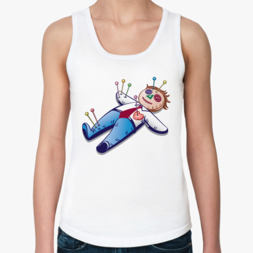 Женская майка с принтом Кукла Вуду начальника