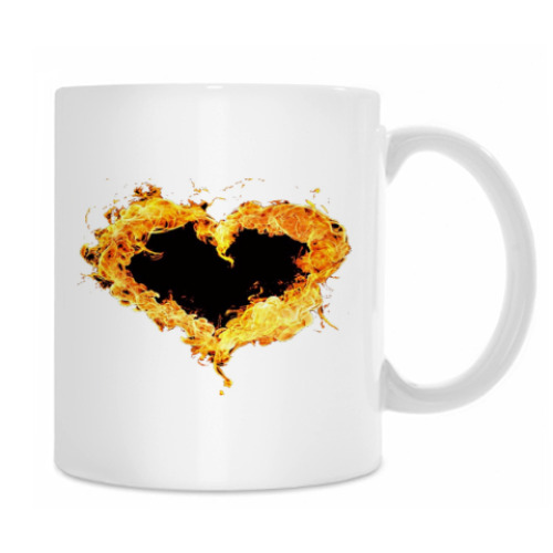 Кружка Сердце горит
