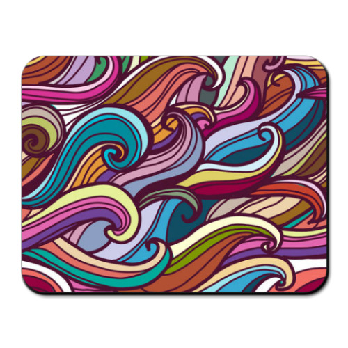 Коврик для мыши с принтом Волны