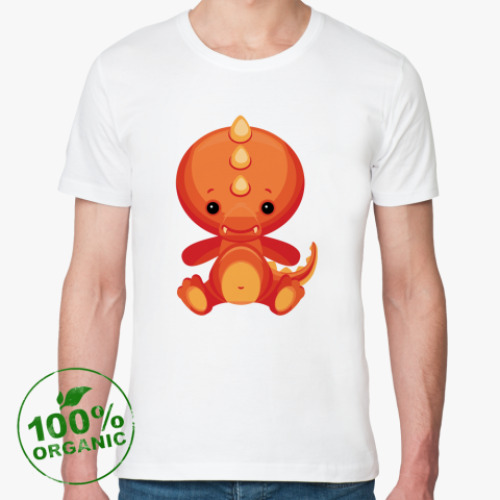 Футболка из органик-хлопка с принтом Дракоша Тедди