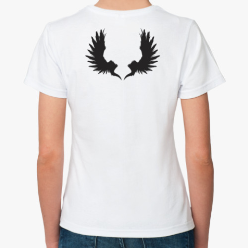 Классическая футболка с принтом Крылья