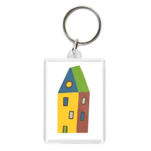 Брелок с принтом  Домики