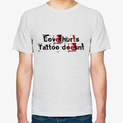 Футболка с принтом  Love hurts