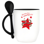 Кружка с ложкой