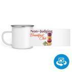 Кружка металлическая белая (круговая запечатка)