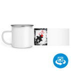 Кружка металлическая белая (круговая запечатка)