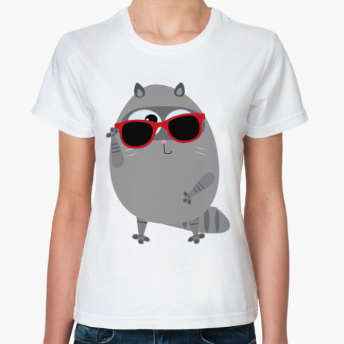 Классическая футболка Котик