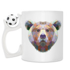 Кружка с футбольным мячиком