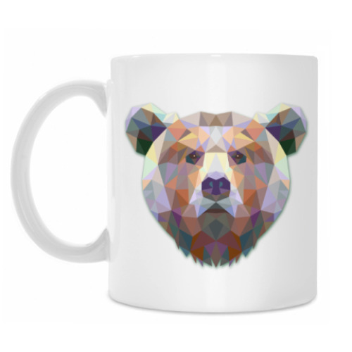 Кружка с принтом Triangle bear