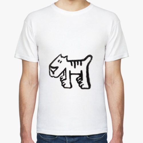 Футболка с принтом Tiger Graffity