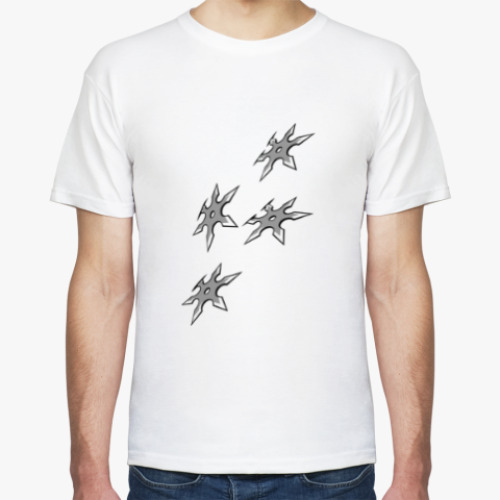 Футболка с принтом Сюрикены