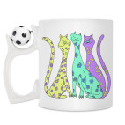 Кружка с футбольным мячиком