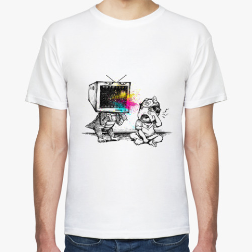 Футболка с принтом tv cry