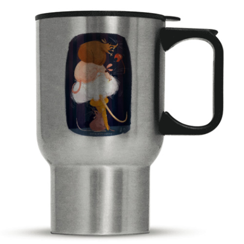 Кружка-термос с принтом Rats