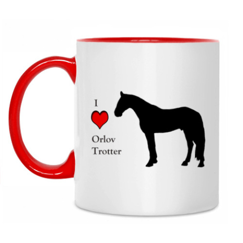 Кружка с принтом Я люблю Орловцев