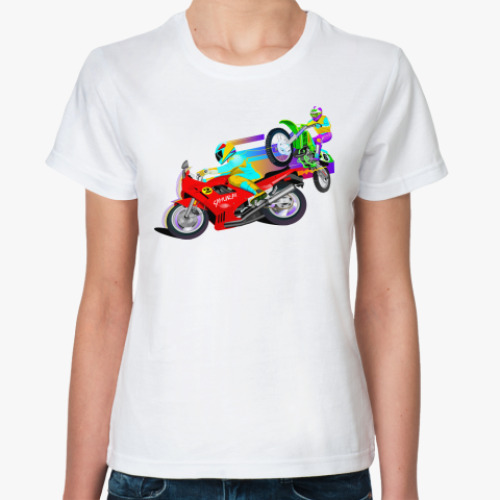 Классическая футболка с принтом Samurai