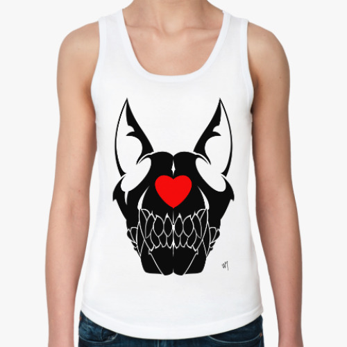 Женская майка Dog skull