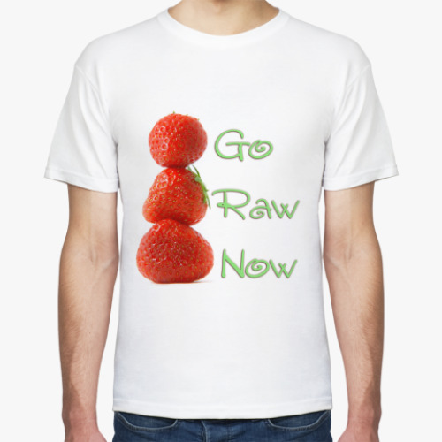 Футболка с принтом Go Raw Now