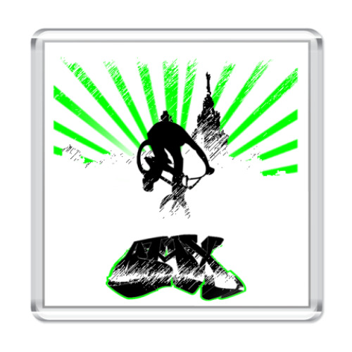 Магнит с принтом BMX