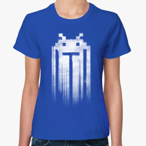 Женская футболка с принтом Space Invaders Punisher