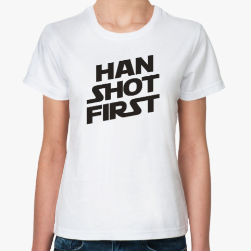 Классическая футболка HAN SHOT FIRST