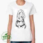 Женская футболка органик