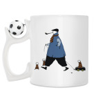 Кружка с футбольным мячиком