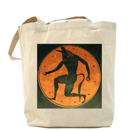 Сумка шоппер с принтом Минотавр