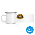 Кружка металлическая белая (круговая запечатка)