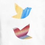 Акварельные птички Watercolor