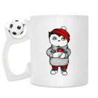 Кружка с футбольным мячиком