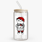 Банка с бамбуковой крышкой