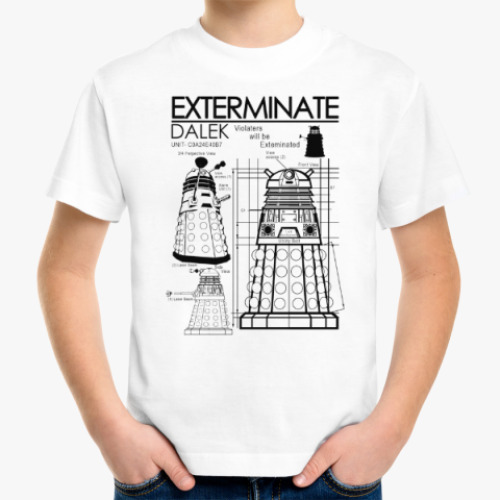 Детская футболка Dalek plan